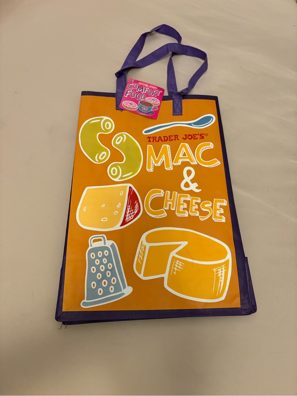 NWT Trader Joe’s Comfort Food Mac & Cheese PB&J Reusable Bag